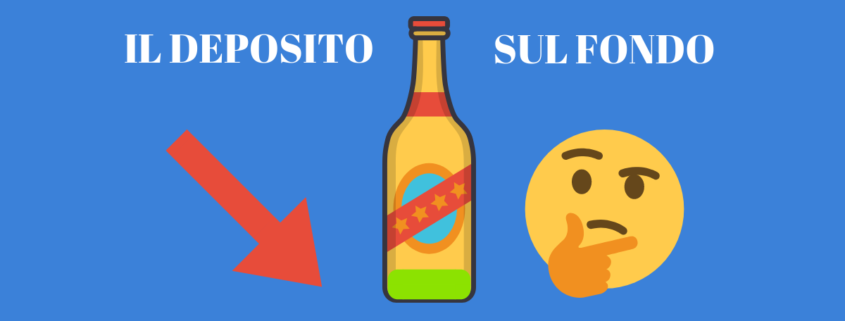 deposito fondo bottiglia birra artigianale