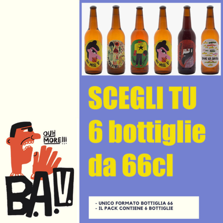 Scatola scelta 6 bottiglie da 66cl